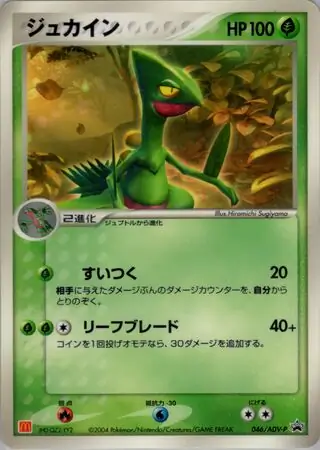 Sceptile Pokemon card from ADV-P Promos