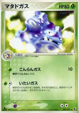 Weezing Pokemon card from ADV Expansion Pack