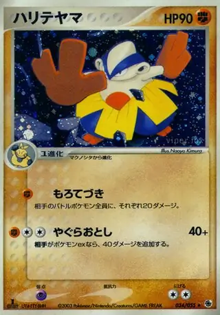 Hariyama Pokemon card from ADV Expansion Pack
