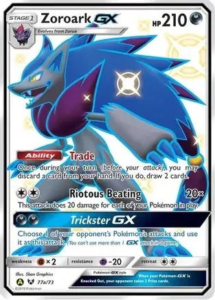 Zoroark GX Pokemon card from Alternate Art Promos