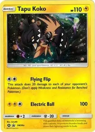 Tapu Koko Pokemon card from Alternate Art Promos
