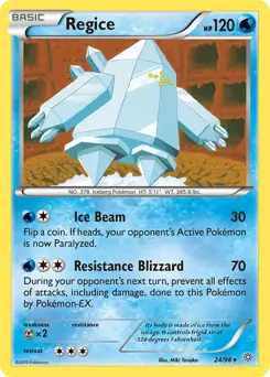Regice Pokemon card from Ancient Origins