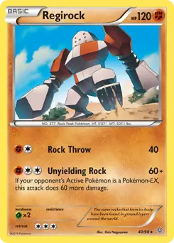 Regirock Pokemon card from Ancient Origins