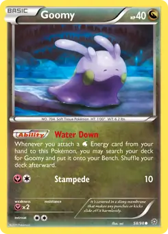 Goomy Pokemon card from Ancient Origins