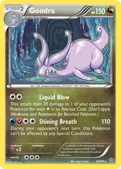 Goodra Pokemon card from Ancient Origins