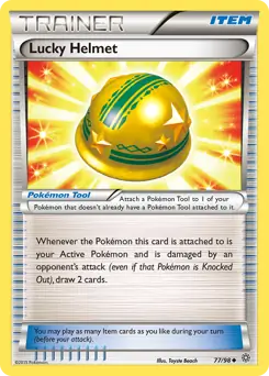 Lucky Helmet Pokemon card from Ancient Origins