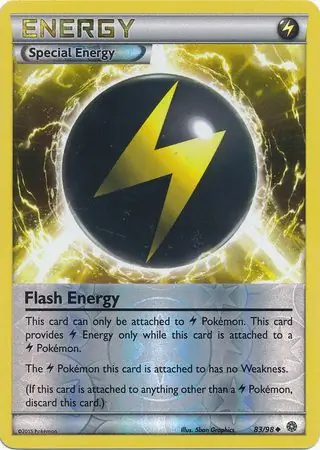Flash Energy Reverse Holo Pokemon card from Ancient Origins
