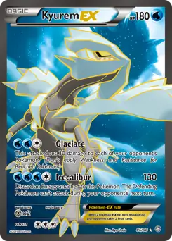Full Art Kyurem EX Pokemon card from Ancient Origins