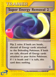 Super Energy Removal 2 Pokemon card from Aquapolis