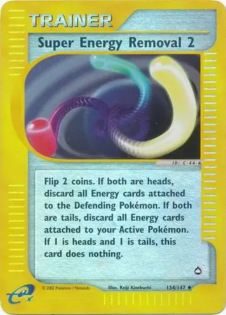 Super Energy Removal 2 Reverse Holo Pokemon card from Aquapolis