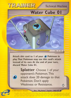 Water Cube 01 Pokemon card from Aquapolis