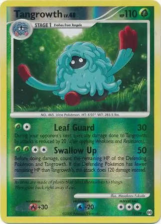 Tangrowth Reverse Holo Pokemon card from Arceus