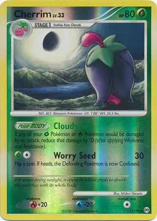 Cherrim Reverse Holo Pokemon card from Arceus