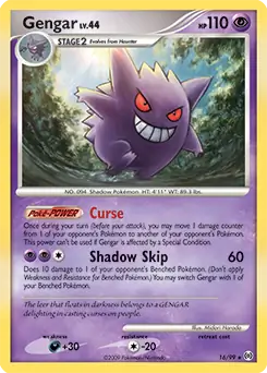 Gengar Pokemon card from Arceus