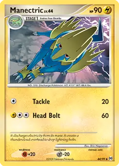 Manectric Pokemon card from Arceus