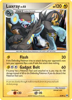 Luxray Holo Pokemon card from Arceus
