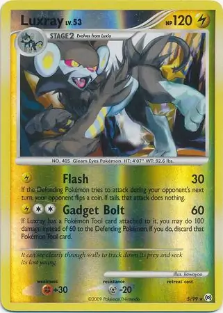 Luxray Reverse Holo Pokemon card from Arceus