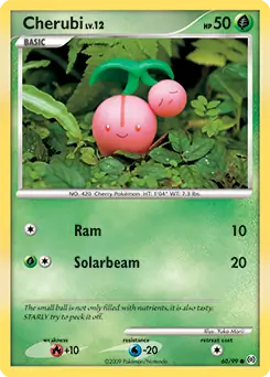Cherubi Pokemon card from Arceus