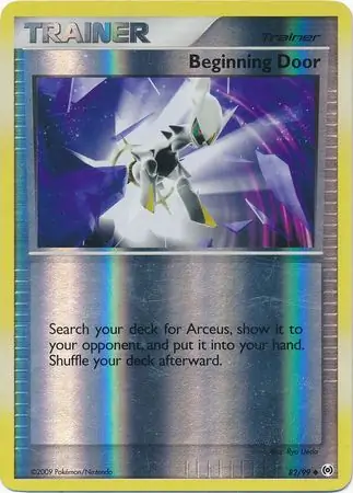 Beginning Door Reverse Holo Pokemon card from Arceus