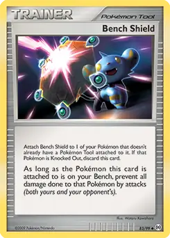 Bench Shield Pokemon card from Arceus