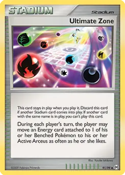 Ultimate Zone Pokemon card from Arceus