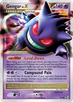 Gengar Lv.X Pokemon card from Arceus