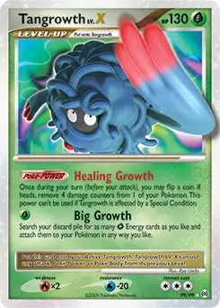 Tangrowth Lv.X Pokemon card from Arceus