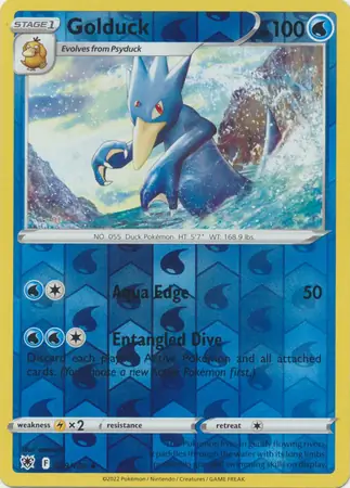 Golduck Reverse Holo Pokemon card from Astral Radiance