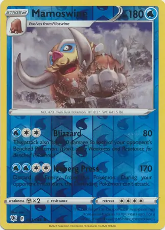 Mamoswine Reverse Holo