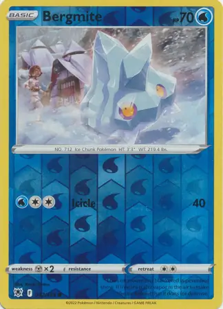 Bergmite Reverse Holo Pokemon card from Astral Radiance