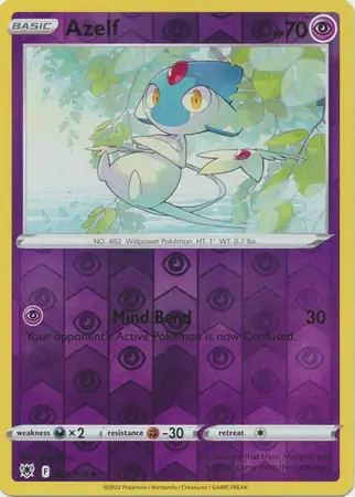 Azelf Reverse Holo Pokemon card from Astral Radiance