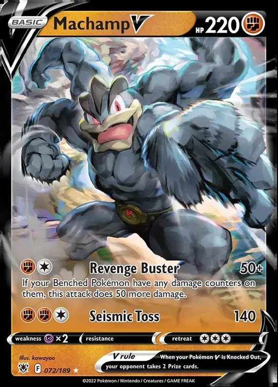 Machamp V Pokemon card from Astral Radiance