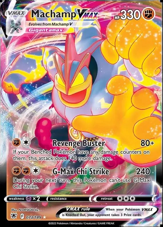 Machamp VMAX Pokemon card from Astral Radiance
