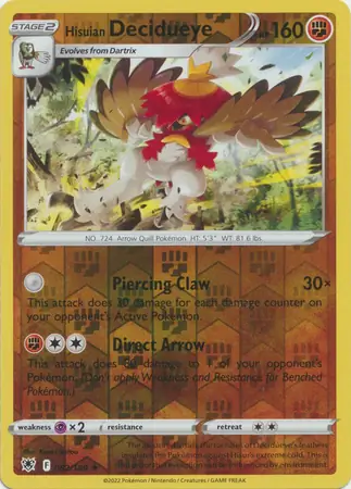 Hisuian Decidueye Reverse Holo