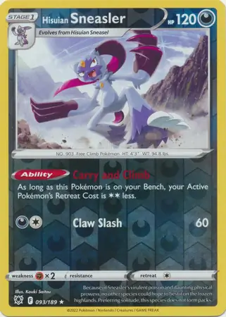 Hisuian Sneasler Reverse Holo