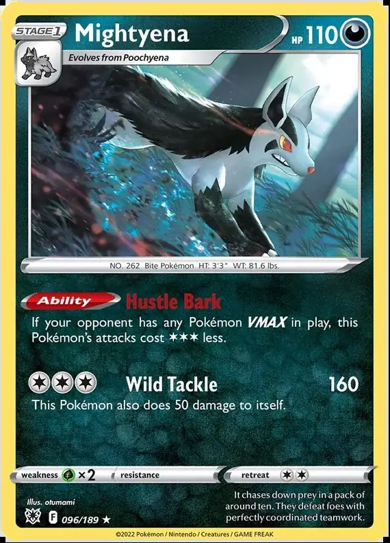 Mightyena Pokemon card from Astral Radiance
