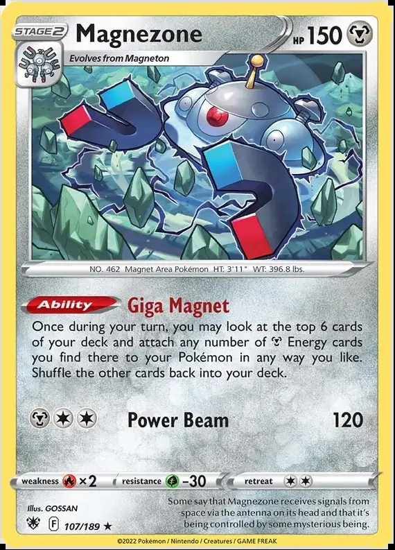 Magnezone Pokemon card from Astral Radiance