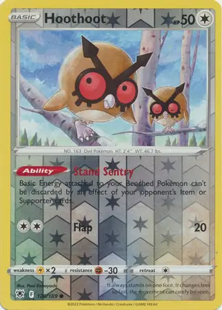 Hoothoot Reverse Holo
