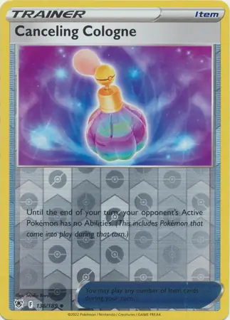 Canceling Cologne Reverse Holo Pokemon card from Astral Radiance