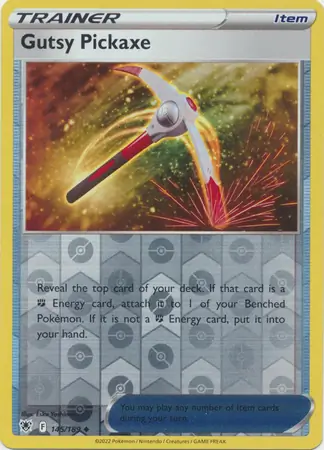 Gutsy Pickaxe Reverse Holo Pokemon card from Astral Radiance