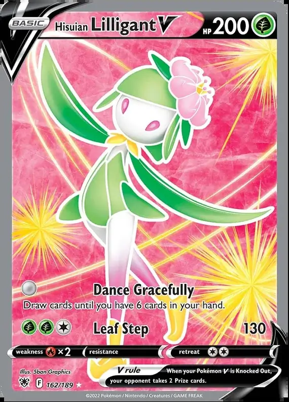 Hisuian Lilligant V Pokemon card from Astral Radiance