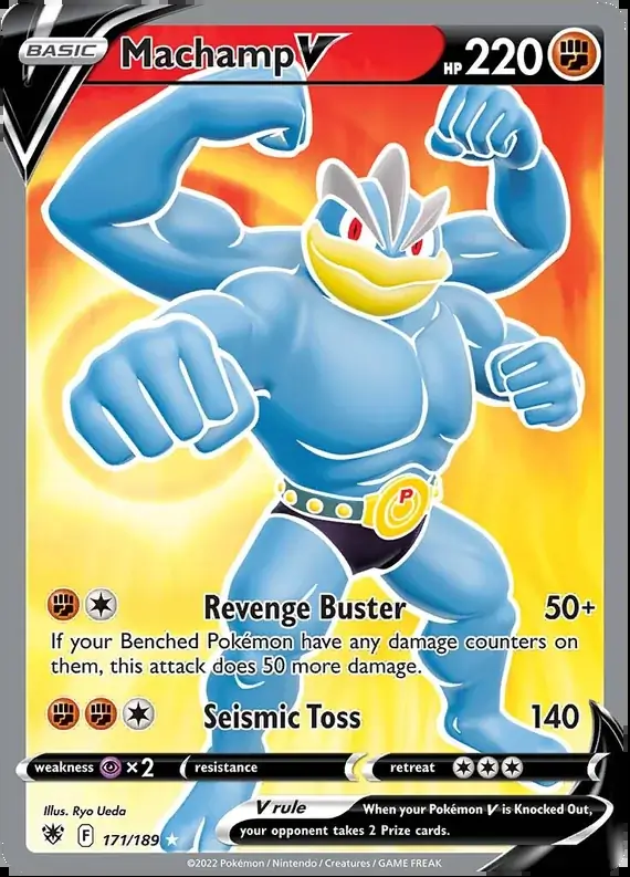 Machamp V Pokemon card from Astral Radiance