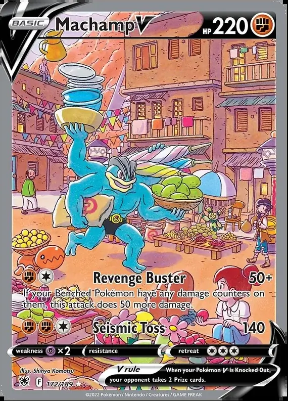 Machamp V Pokemon card from Astral Radiance