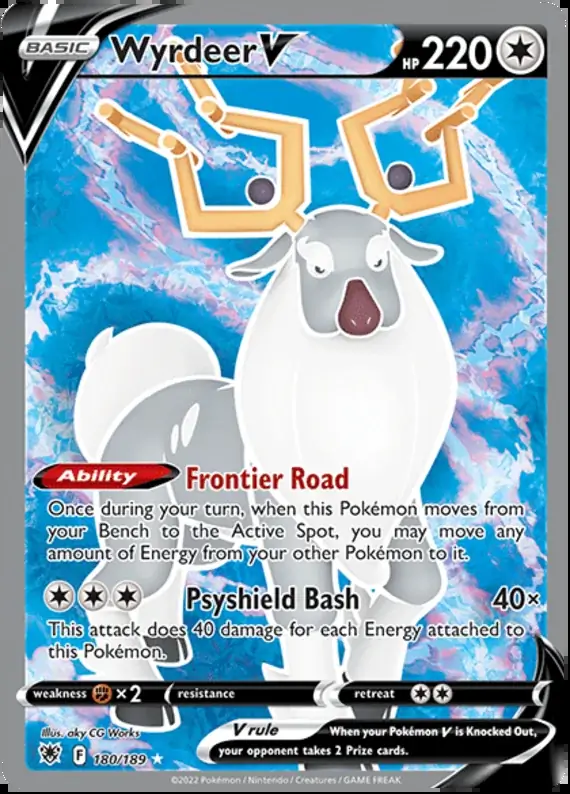 Wyrdeer V Pokemon card from Astral Radiance