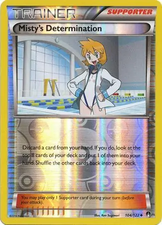 Misty's Determination Reverse Holo Pokemon card from BREAKpoint