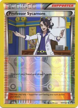 Professor Sycamore Reverse Holo Pokemon card from BREAKpoint