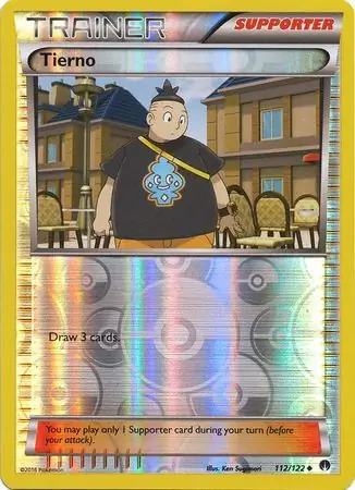 Tierno Reverse Holo Pokemon card from BREAKpoint