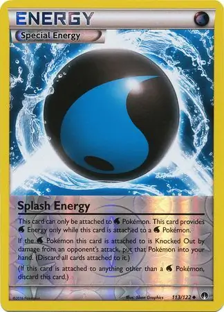 Splash Energy Reverse Holo Pokemon card from BREAKpoint