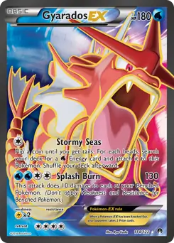 Full Art Gyarados EX Pokemon card from BREAKpoint