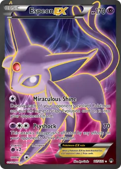 Full Art Espeon EX Pokemon card from BREAKpoint